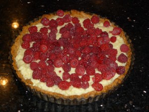 First raspberry tart of the season