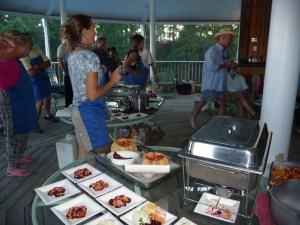 Plated offerings awaiting judging